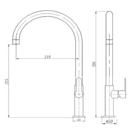 ก๊อกซิงค์ผสมเคาน์เตอร์ MEX 11005S-E9_7