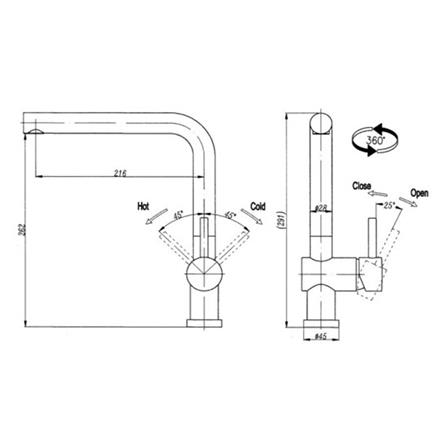ก๊อกซิงค์ผสมเคาน์เตอร์ MEX 1345-D6_4