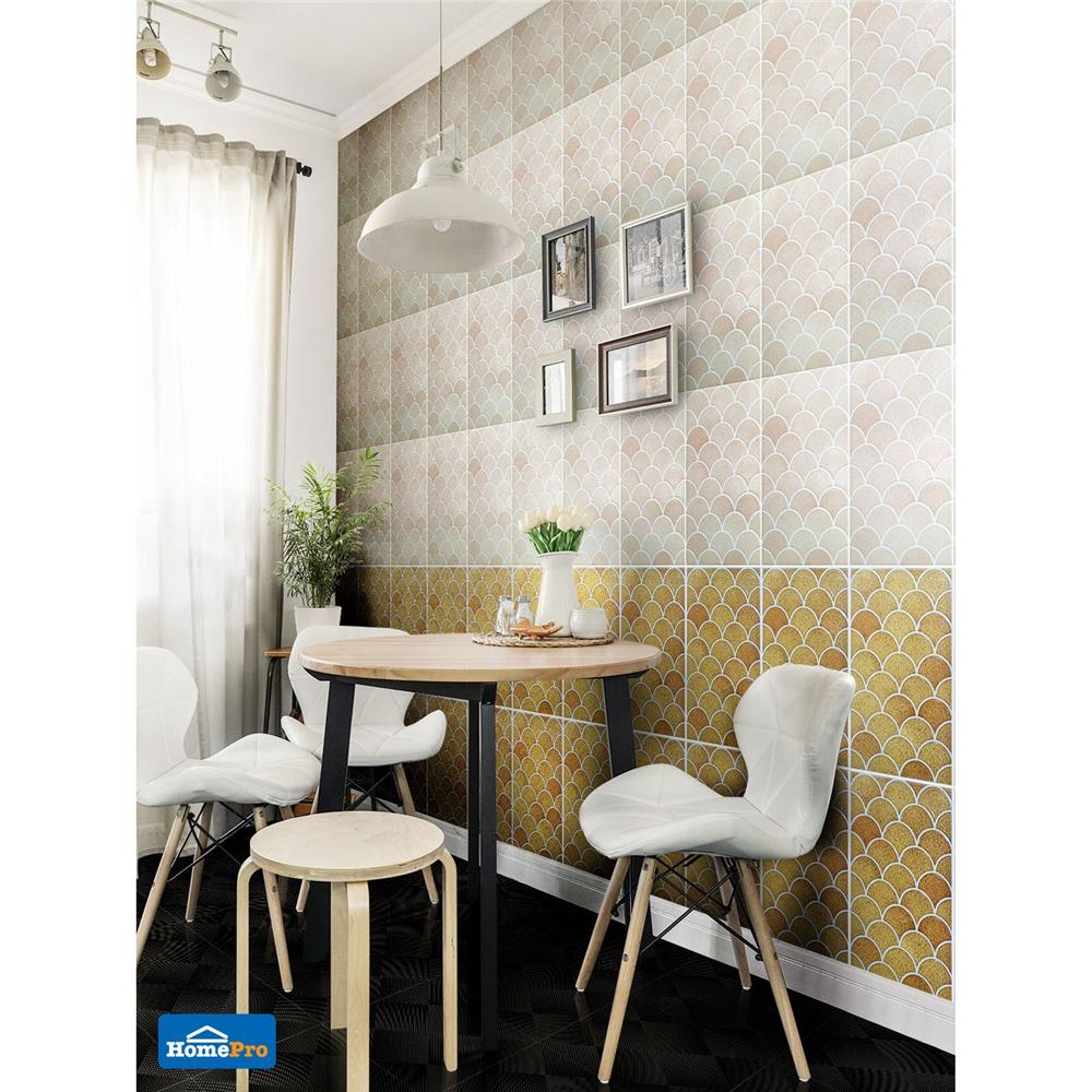 กระเบื้องผนัง 10x16 นิ้ว ARTE เกล็ดศิลา น้ำตาลอ่อน 0.4 ตร.ม.