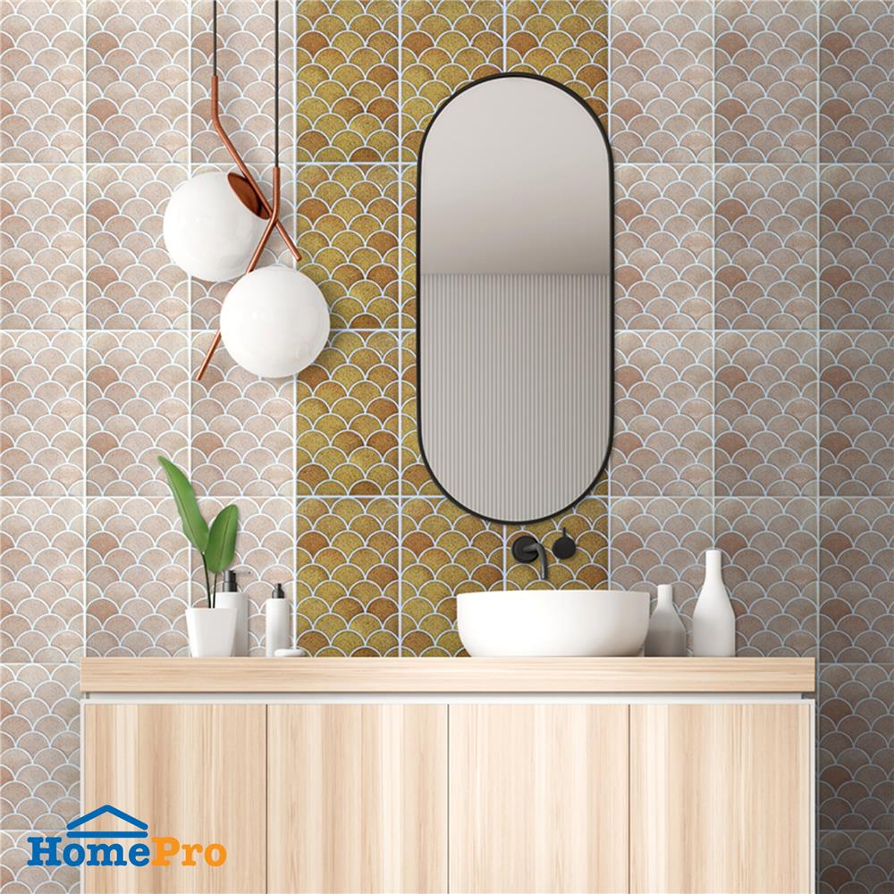 กระเบื้องผนัง 10x16 นิ้ว ARTE เกล็ดศิลา น้ำตาลอ่อน 0.4 ตร.ม.