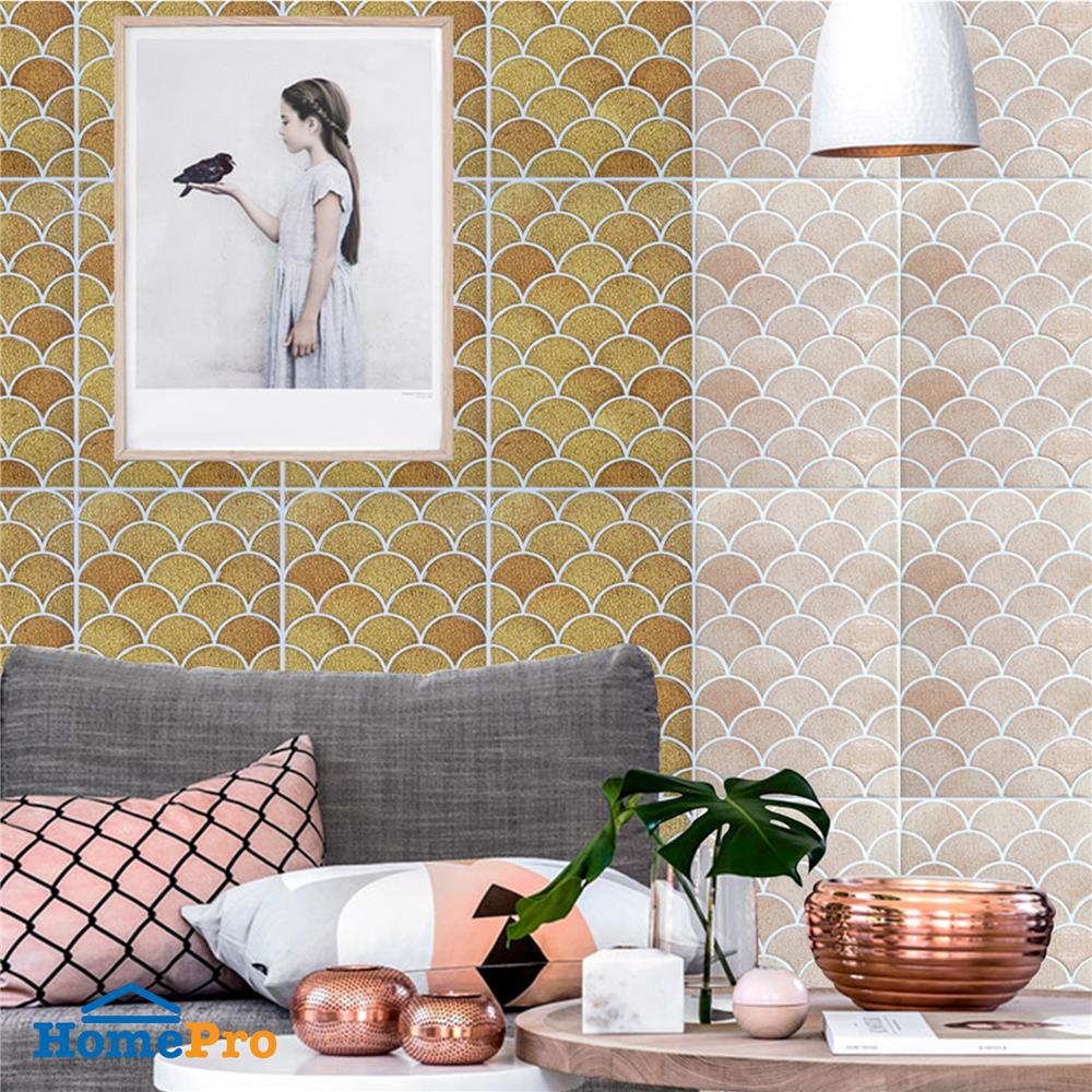 กระเบื้องผนัง 10x16 นิ้ว ARTE เกล็ดศิลา น้ำตาลอ่อน 0.4 ตร.ม.