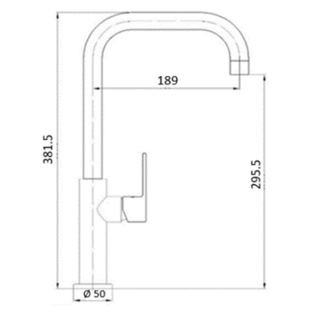 ก๊อกซิงค์ผสมเคาน์เตอร์ MEX 1105KSB-E9B