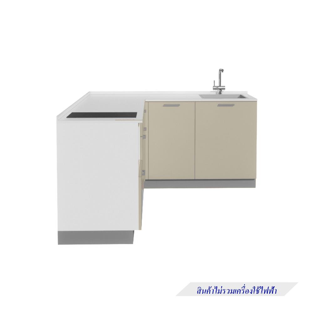 ครัวไม้สำเร็จ STARMARK CONTE BASE L220R ท็อปขาว