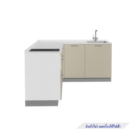 ครัวไม้สำเร็จ STARMARK CONTE BASE L220R ท็อปขาว_3