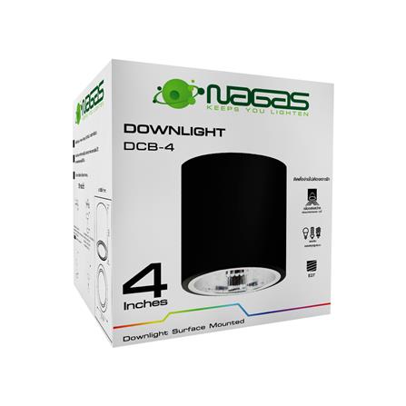 ดาวน์ไลท์ NAGAS DCB-4 4 นิ้ว สีดำ กลม_1