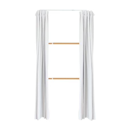 ราวแขวนผ้า 2 ราวแขวน TUGU R40M-W ลายไม้