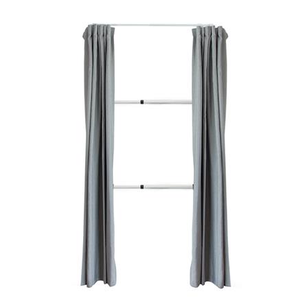 ราวแขวนผ้า 2 ราวแขวน TUGU R38W-DG สีขาว