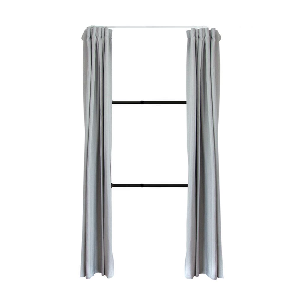 ราวแขวนผ้า 2 ราวแขวน TUGU R39B-GR สีดำ