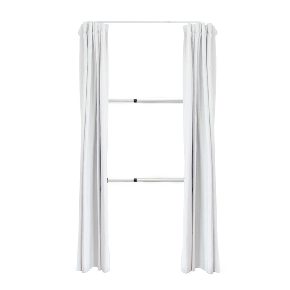 ราวแขวนผ้า 2 ราวแขวน TUGU R38W-W สีขาว