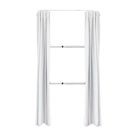 ราวแขวนผ้า 2 ราวแขวน TUGU R38W-W สีขาว