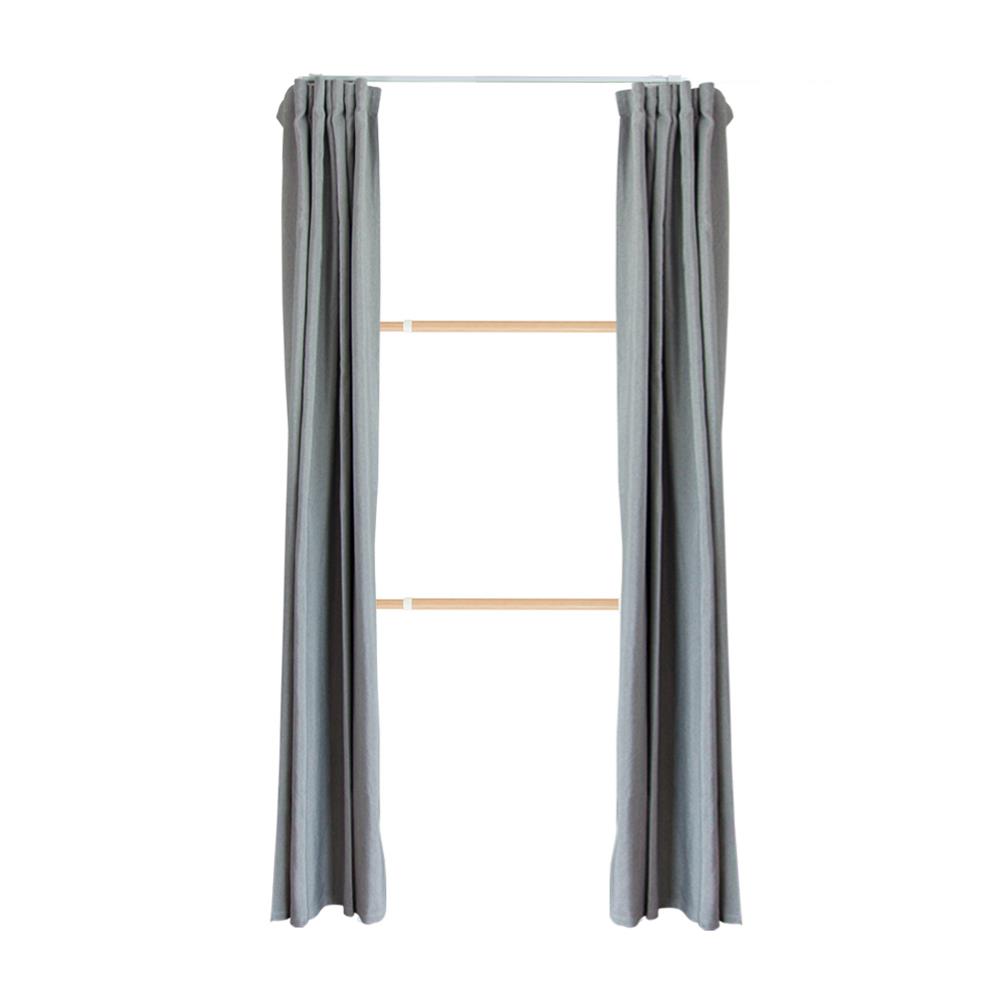 ราวแขวนผ้า 2 ราวแขวน TUGU R40M-DG ลายไม้