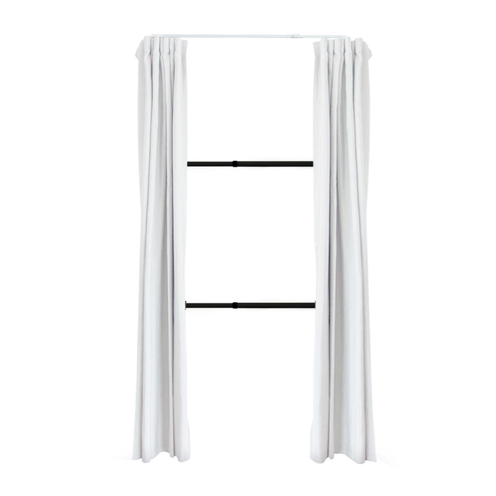 ราวแขวนผ้า 2 ราวแขวน TUGU R39B-W สีดำ