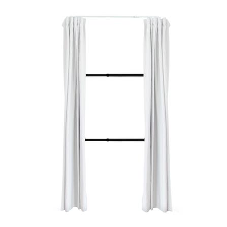 ราวแขวนผ้า 2 ราวแขวน TUGU R39B-W สีดำ