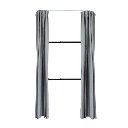 ราวแขวนผ้า 2 ราวแขวน TUGU R39B-DG สีดำ