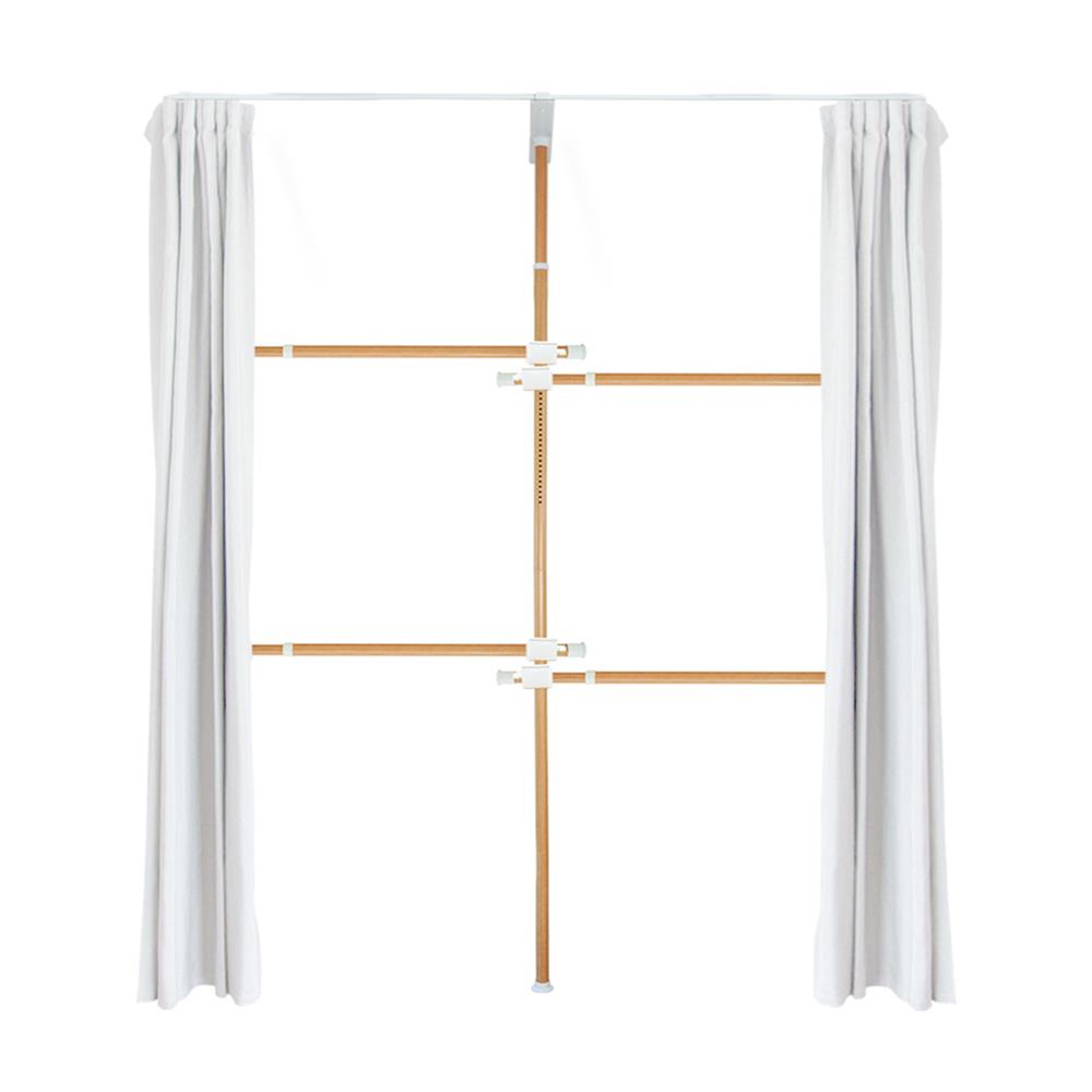 ราวแขวนผ้า 4 ราวแขวน TUGU R36M-W ลายไม้