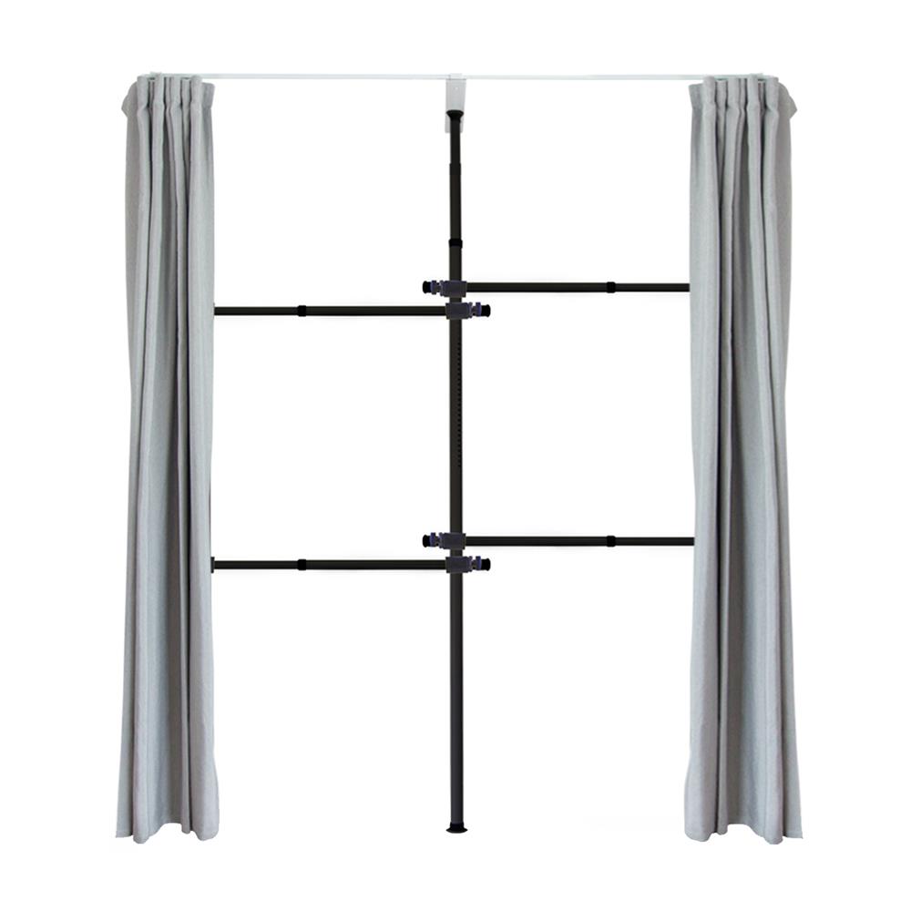 ราวแขวนผ้า 4 ราวแขวน TUGU R35B-GR สีดำ