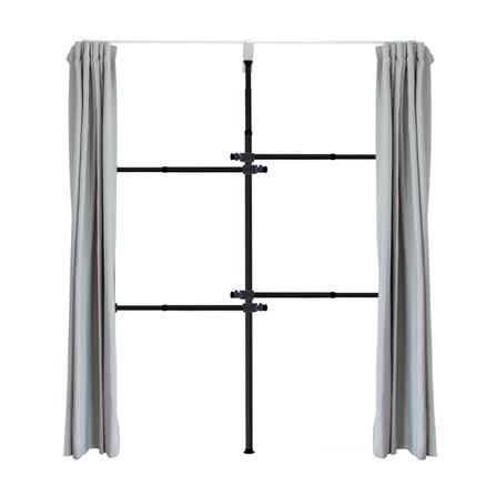 ราวแขวนผ้า 4 ราวแขวน TUGU R35B-GR สีดำ