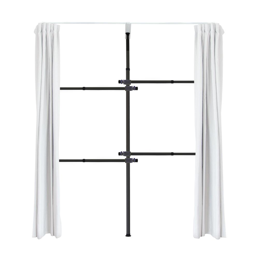 ราวแขวนผ้า 4 ราวแขวน TUGU R35B-W สีดำ