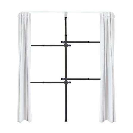 ราวแขวนผ้า 4 ราวแขวน TUGU R35B-W สีดำ