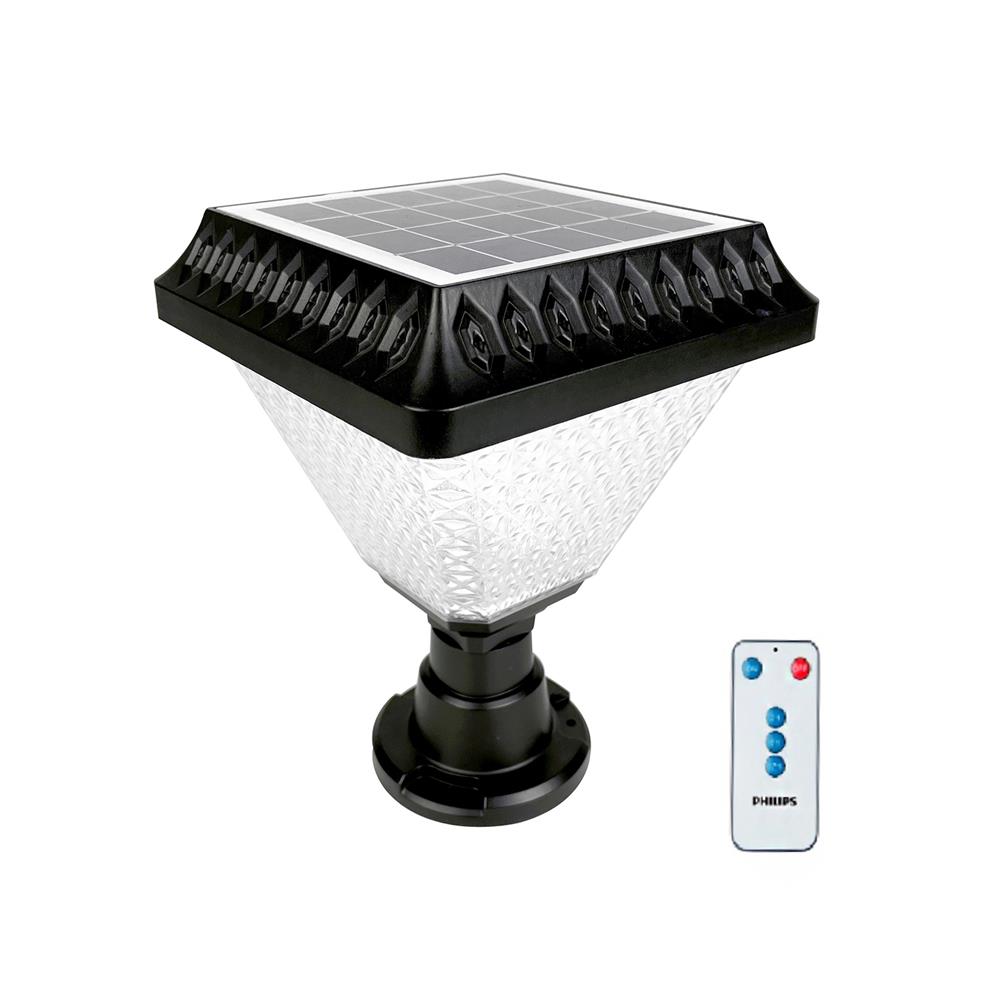 ไฟหัวเสา SOLAR PHILIPS BGC010 LED3/730 S GATE 2.1 วัตต์ WARM WHITE สีดำ