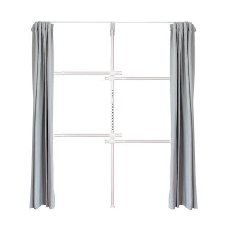 ราวแขวนผ้า 4 ราวแขวน TUGU R33PW-GR สีขาว