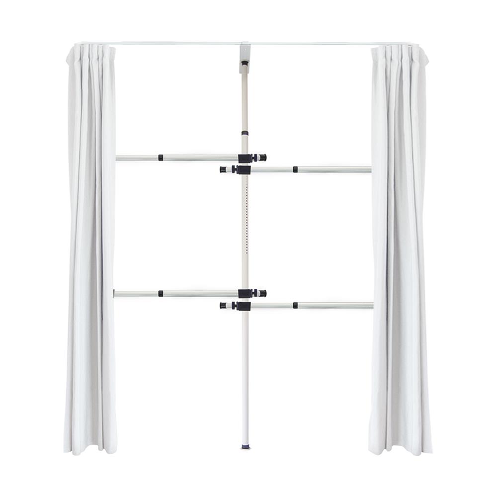 ราวแขวนผ้า 4 ราวแขวน TUGU R34W-W สีขาว