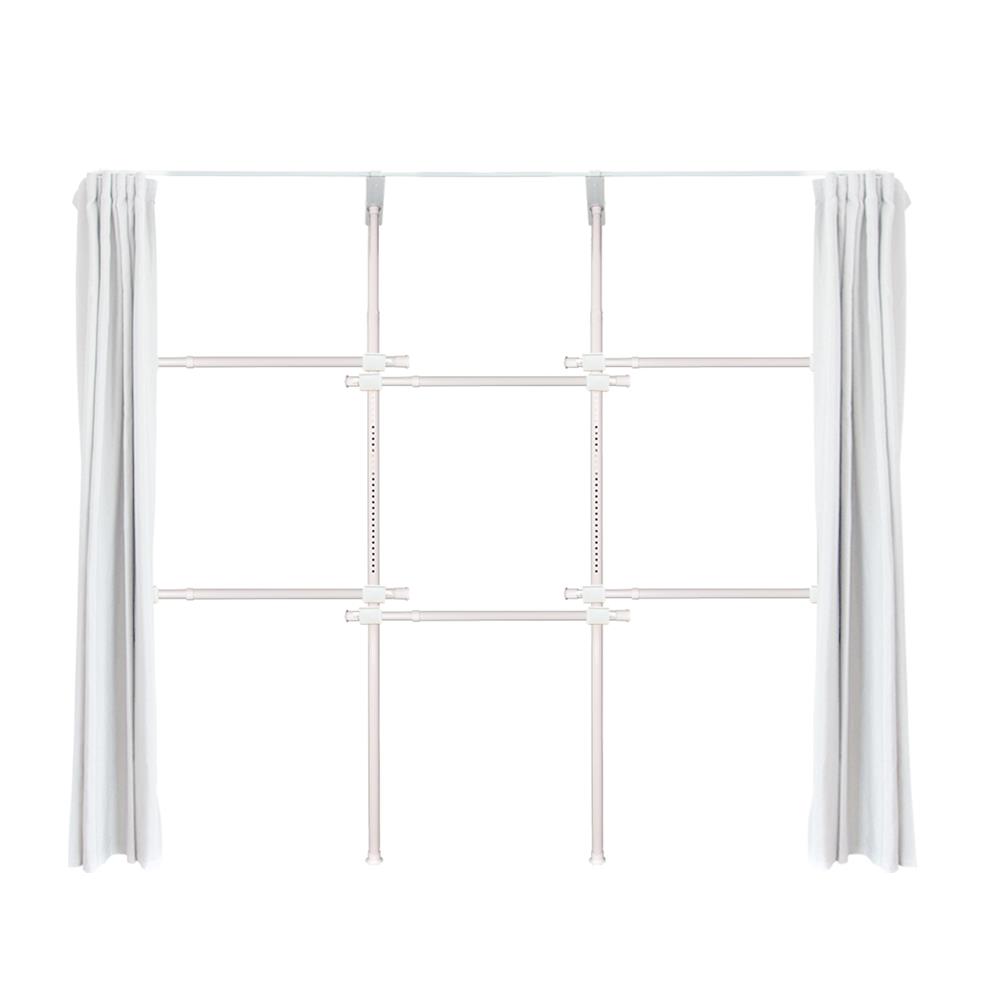 ราวแขวนผ้า 6 ราวแขวน TUGU R29PW-W สีขาว