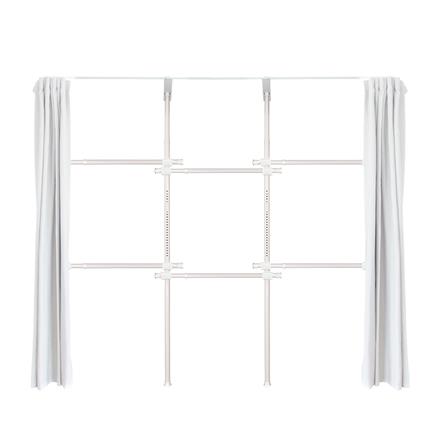 ราวแขวนผ้า 6 ราวแขวน TUGU R29PW-W สีขาว_0