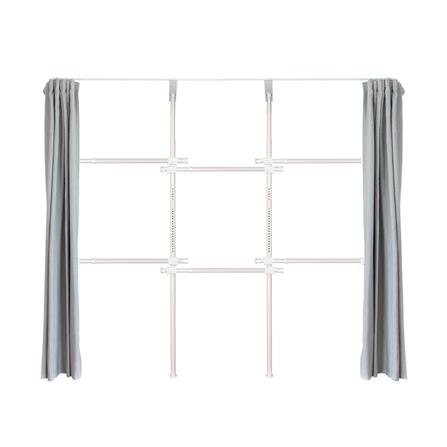 ราวแขวนผ้า 6 ราวแขวน TUGU R29PW-GR สีขาว