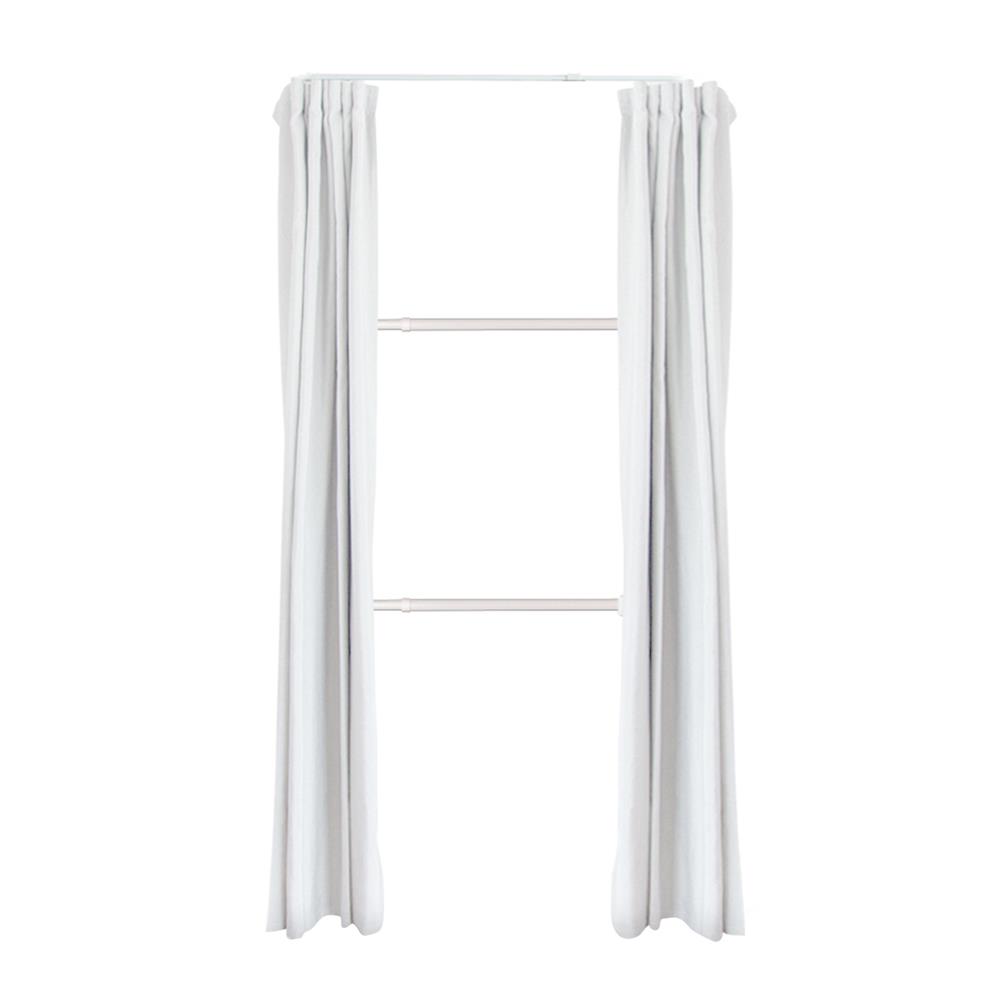 ราวแขวนผ้า 2 ราวแขวน TUGU R37PW-W สีขาว