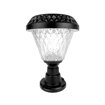 ไฟหัวเสา SOLAR PHILIPS BGC010 LED3/730 R GATE 2.1 วัตต์ WARM WHITE สีดำ_1