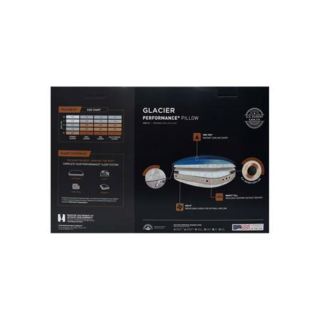 หมอนสุขภาพ เมมโมรี่โฟม BEDGEAR GLACIER 0.0 20x26 นิ้ว สีขาว_6