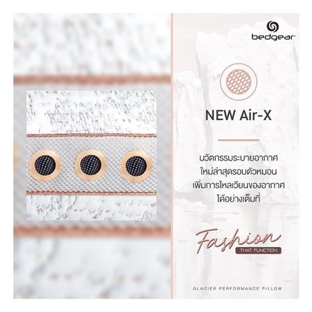 หมอนสุขภาพ เมมโมรี่โฟม BEDGEAR GLACIER 0.0 20x26 นิ้ว สีขาว_8