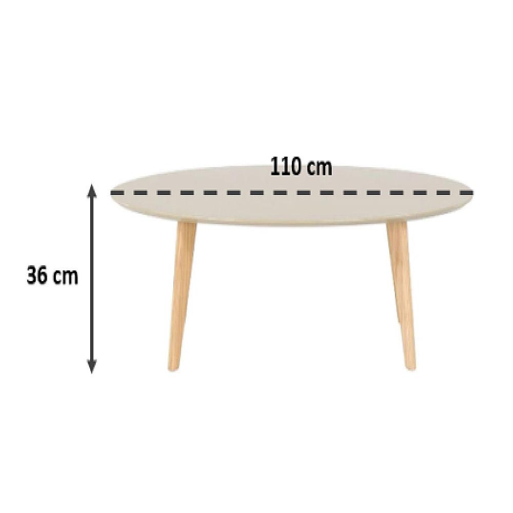 โต๊ะกลาง SB FURNITURE JAFAR 110 ซม. สีน้ำตาล