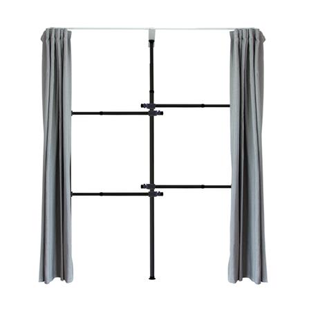 ราวแขวนผ้า 4 ราวแขวน TUGU R35B-DG สีดำ