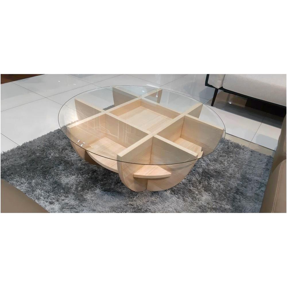 โต๊ะกลาง SB FURNITURE WAFFLE 90 ซม. สีโอ๊คอ่อน