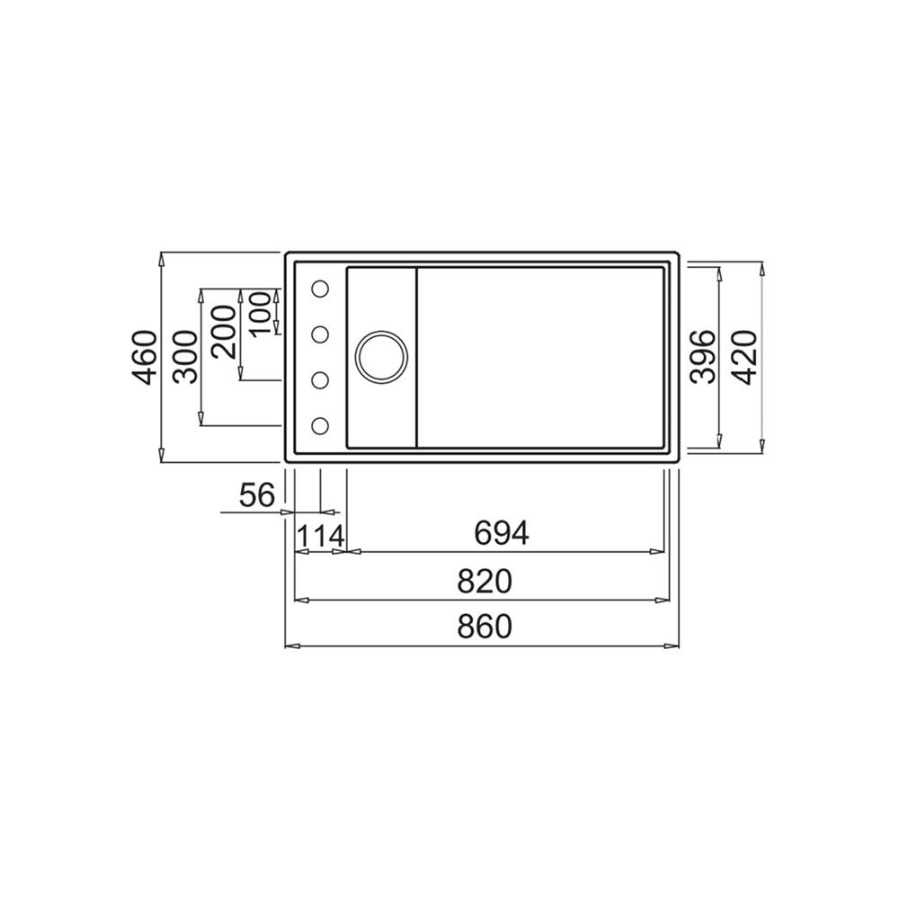 ซิงค์ฝัง 1 หลุม METRIX DIALOGO-ST-K83 สีส้มอิฐ