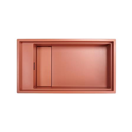 ซิงค์ฝัง 1 หลุม METRIX DIALOGO-ST-K83 สีส้มอิฐ