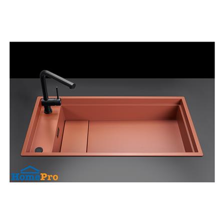 ซิงค์ฝัง 1 หลุม METRIX DIALOGO-ST-K83 สีส้มอิฐ_1