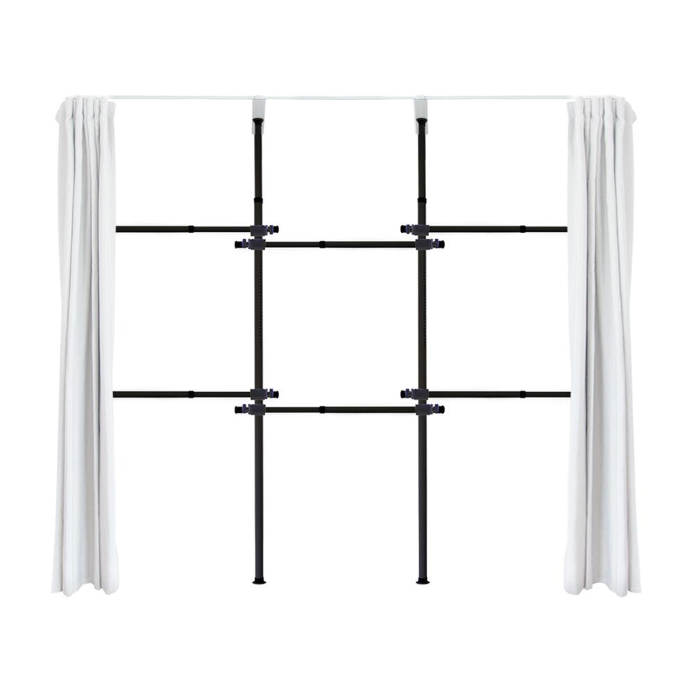 ราวแขวนผ้า 6 ราวแขวน TUGU R31B-W สีดำ