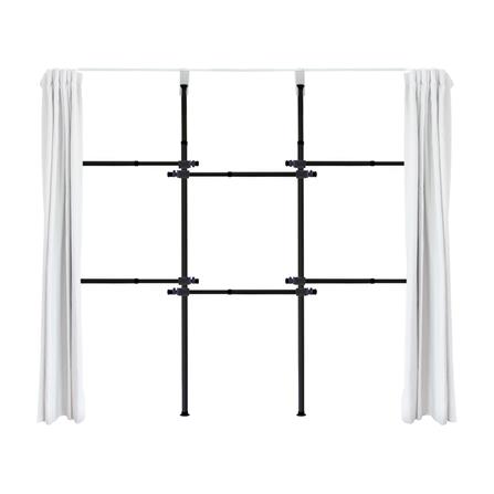 ราวแขวนผ้า 6 ราวแขวน TUGU R31B-W สีดำ