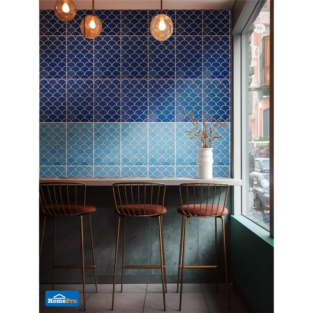 กระเบื้องผนัง 10x16 นิ้ว ARTE เกล็ดศิลา น้ำเงิน 0.4 ตร.ม.