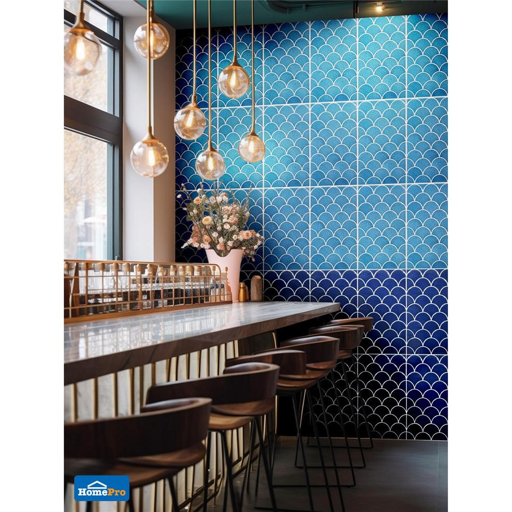 กระเบื้องผนัง 10x16 นิ้ว ARTE เกล็ดศิลา น้ำเงิน 0.4 ตร.ม.