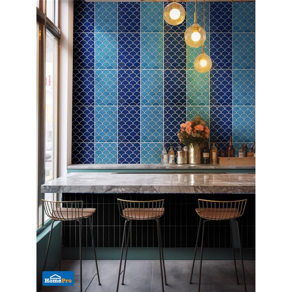 กระเบื้องผนัง 10x16 นิ้ว ARTE เกล็ดศิลา ฟ้า 0.4 ตร.ม.