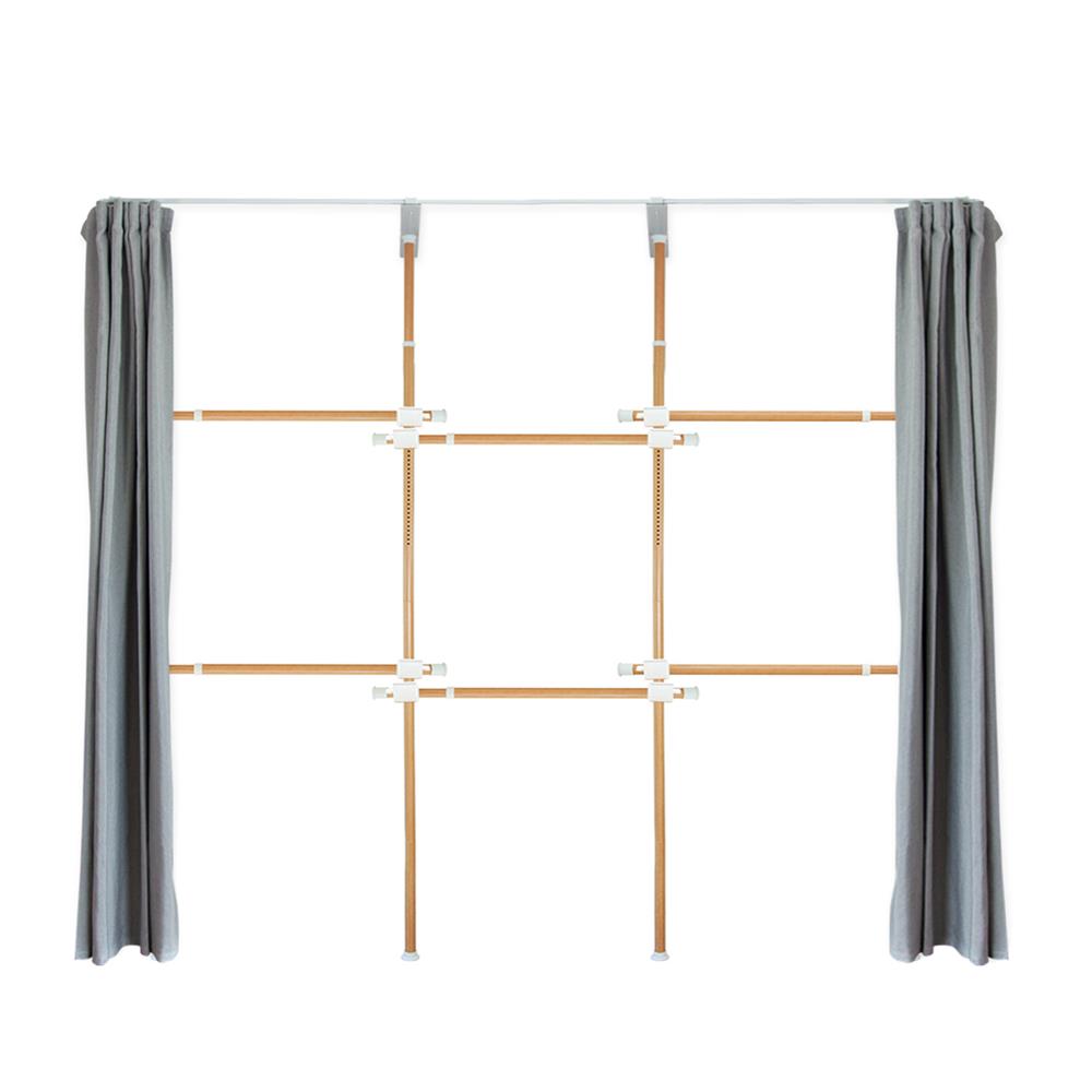 ราวแขวนผ้า 6 ราวแขวน TUGU R32M-DG ลายไม้