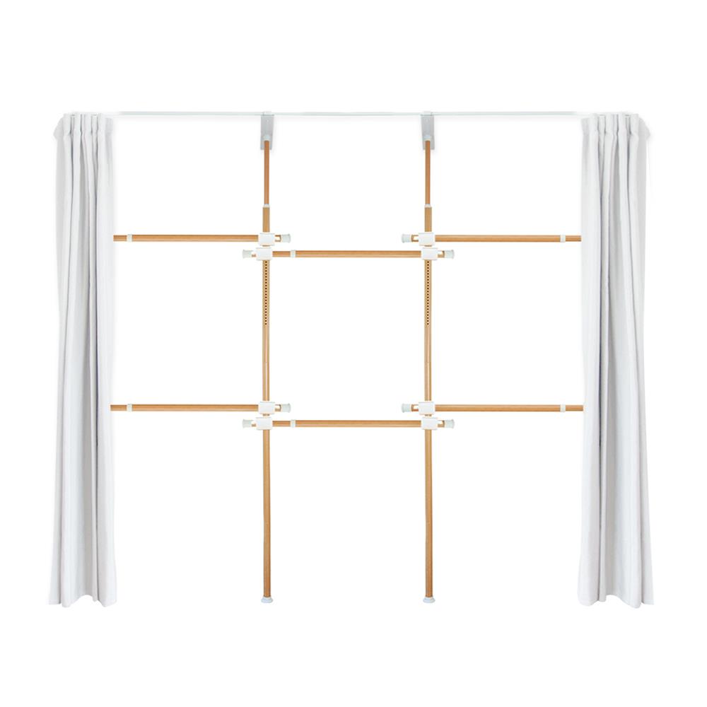 ราวแขวนผ้า 6 ราวแขวน TUGU R32M-W ลายไม้