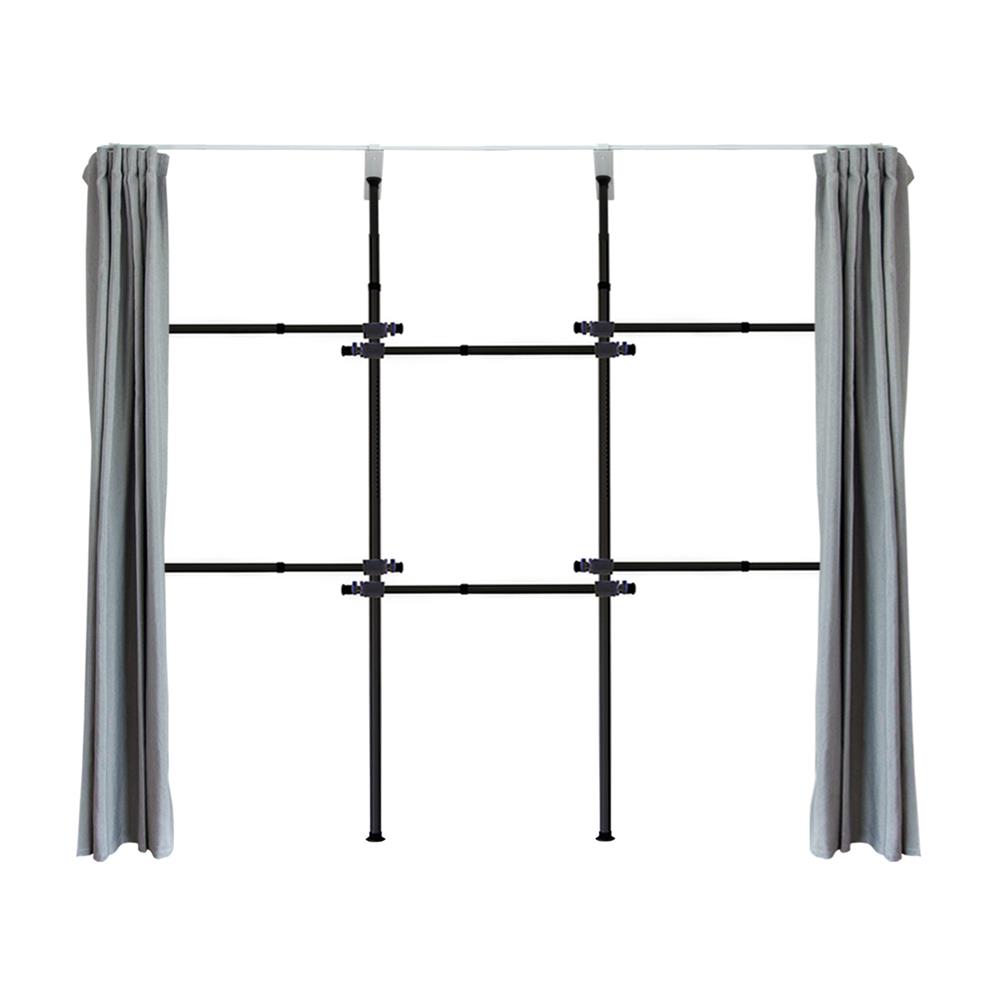 ราวแขวนผ้า 6 ราวแขวน TUGU R31B-DG สีดำ