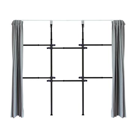 ราวแขวนผ้า 6 ราวแขวน TUGU R31B-DG สีดำ