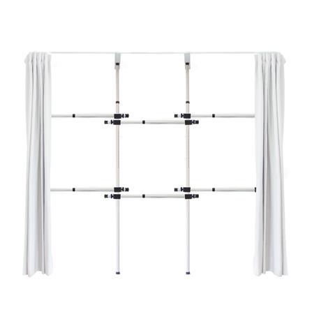 ราวแขวนผ้า 6 ราวแขวน TUGU R30W-W สีขาว