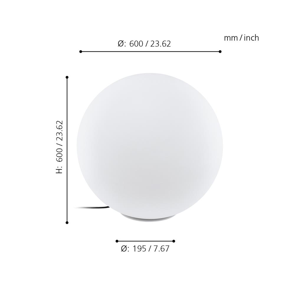 ไฟทางเดิน MODERN MONTEROLO 98104 EGLO สีขาว